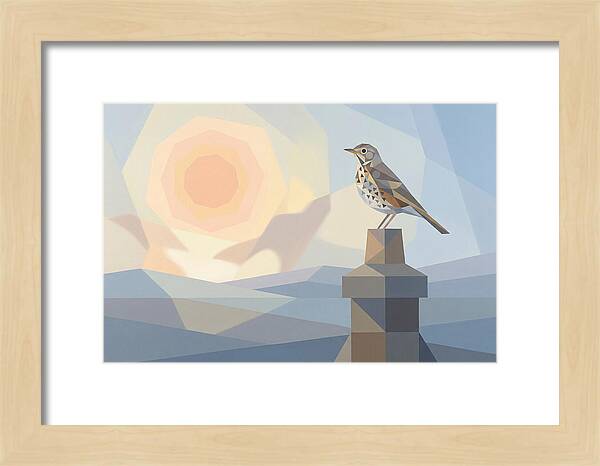 Song Thrush On A Chimney Pot