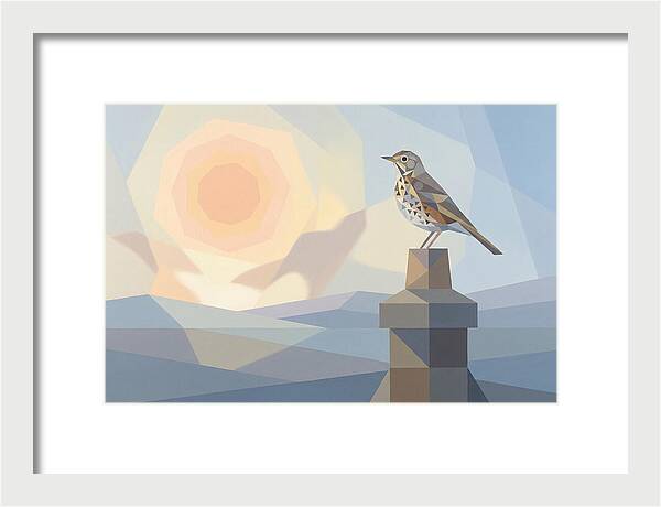 Song Thrush On A Chimney Pot