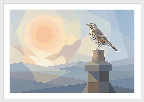 Song Thrush On A Chimney Pot