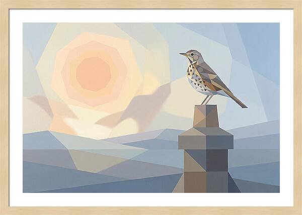 Song Thrush On A Chimney Pot