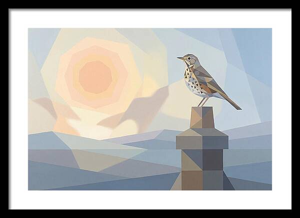Song Thrush On A Chimney Pot