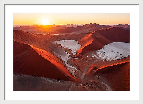 Sossusvlei Dunes At Golden Hour