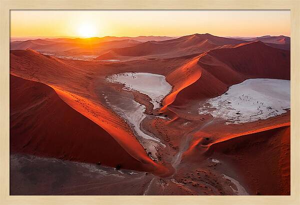 Sossusvlei Dunes At Golden Hour