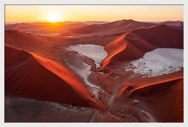 Sossusvlei Dunes At Golden Hour