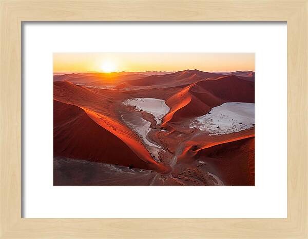 Sossusvlei Dunes At Golden Hour
