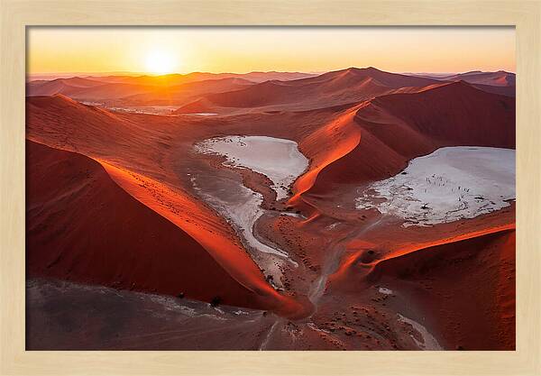 Sossusvlei Dunes At Golden Hour