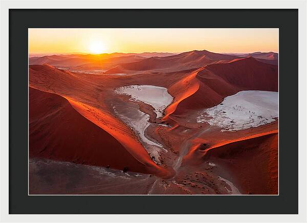 Sossusvlei Dunes At Golden Hour