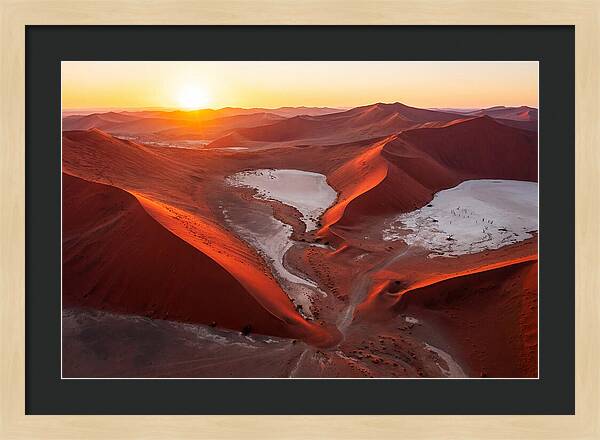 Sossusvlei Dunes At Golden Hour