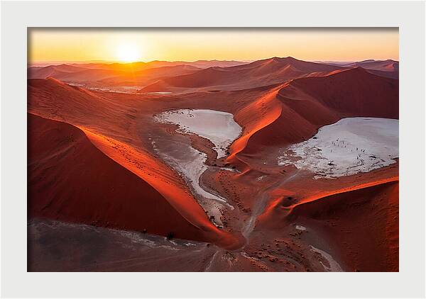 Sossusvlei Dunes At Golden Hour