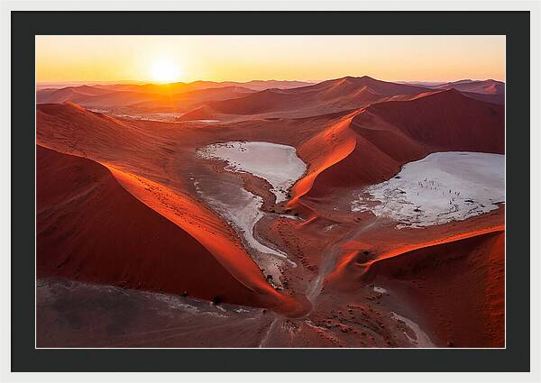 Sossusvlei Dunes At Golden Hour