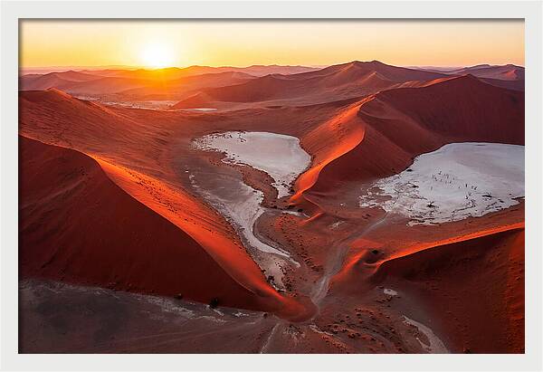 Sossusvlei Dunes At Golden Hour