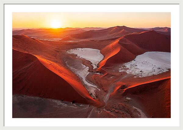 Sossusvlei Dunes At Golden Hour
