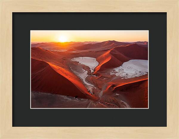 Sossusvlei Dunes At Golden Hour