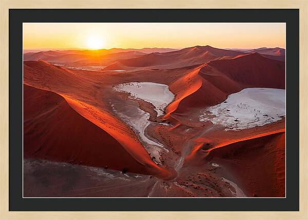 Sossusvlei Dunes At Golden Hour