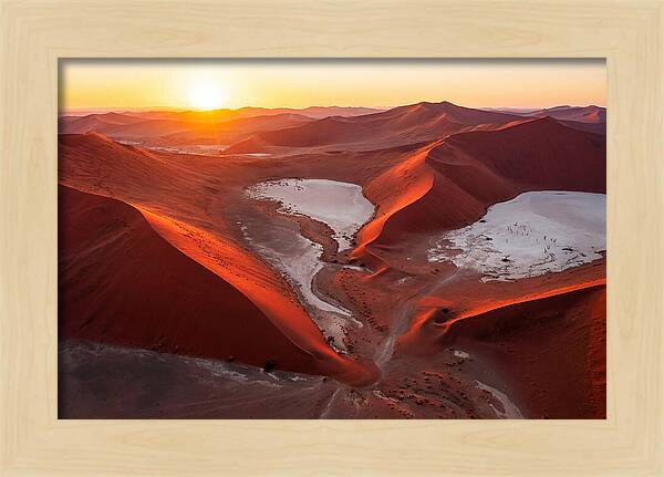 Sossusvlei Dunes At Golden Hour