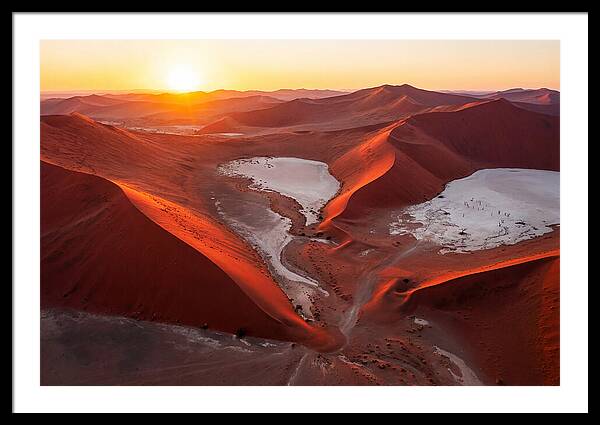 Sossusvlei Dunes At Golden Hour