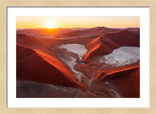 Sossusvlei Dunes At Golden Hour