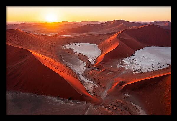 Sossusvlei Dunes At Golden Hour