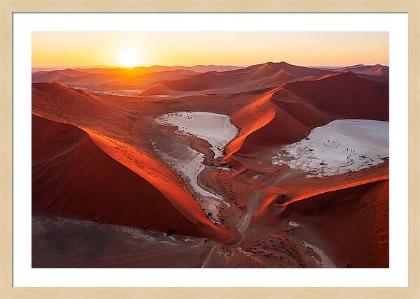 Sossusvlei Dunes At Golden Hour