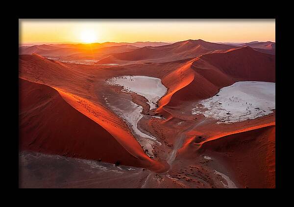 Sossusvlei Dunes At Golden Hour