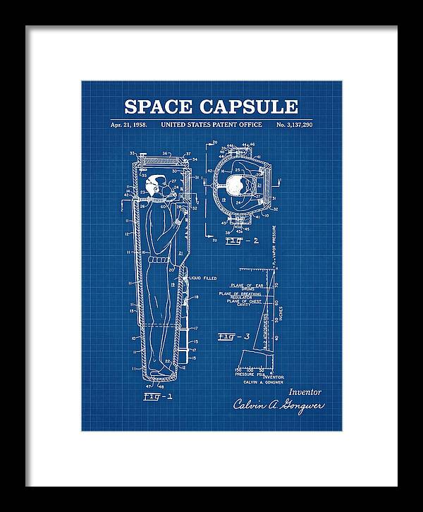 Space Capsule Blueprint Patent Us3137290