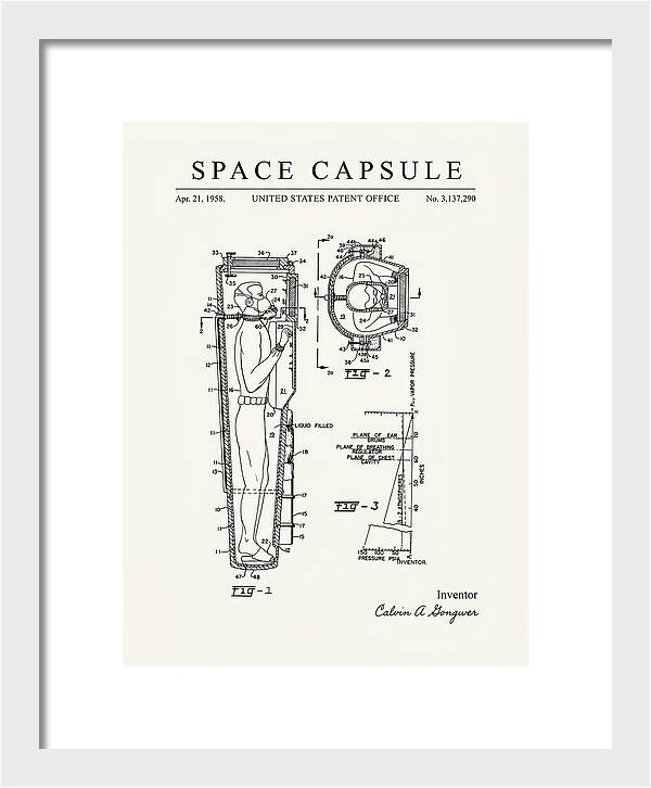 Space Capsule Minimalist Patent Us3137290