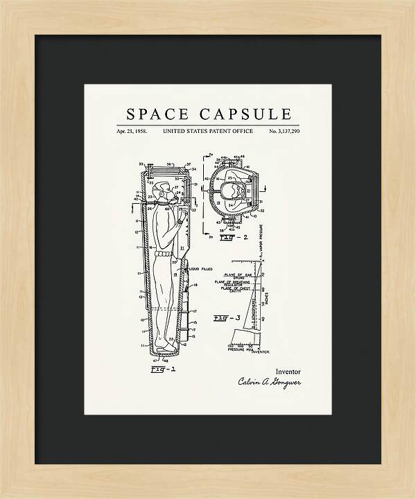 Space Capsule Minimalist Patent Us3137290