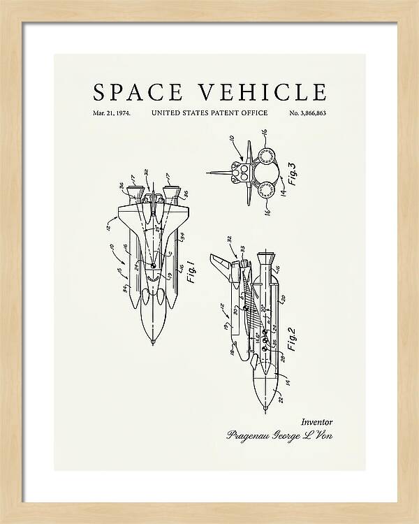 Space Vehicle Minimalist Patent Us3866863