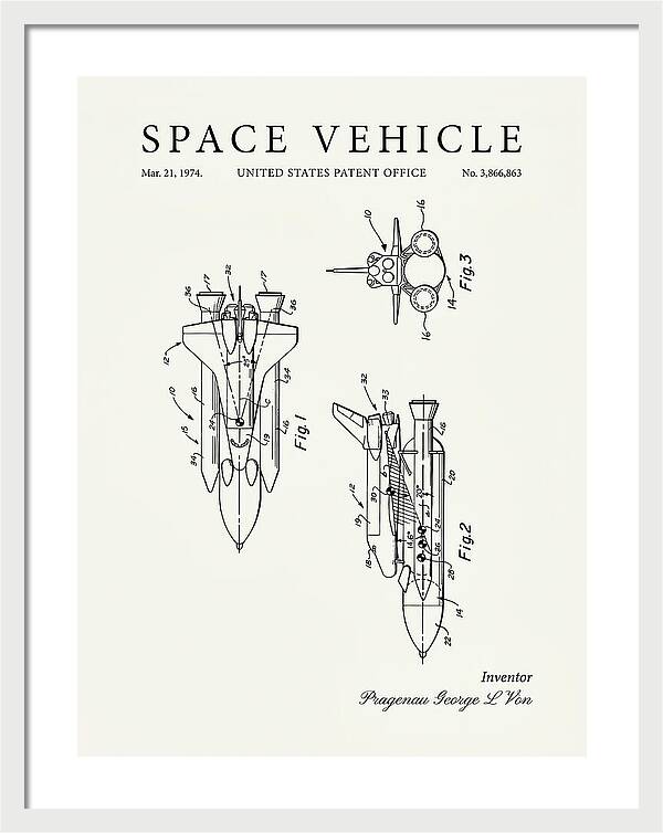 Space Vehicle Minimalist Patent Us3866863