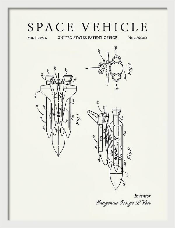 Space Vehicle Minimalist Patent Us3866863