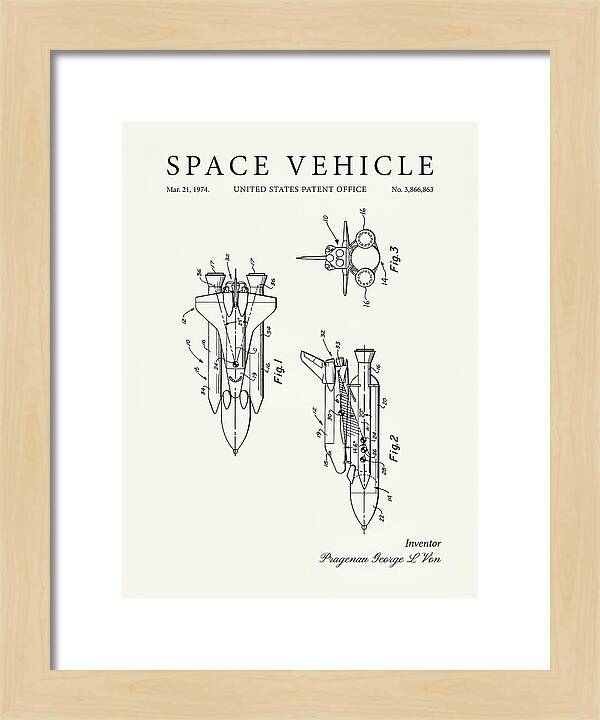 Space Vehicle Minimalist Patent Us3866863