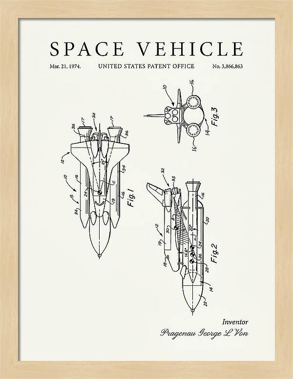 Space Vehicle Minimalist Patent Us3866863