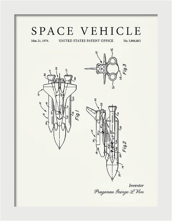 Space Vehicle Minimalist Patent Us3866863
