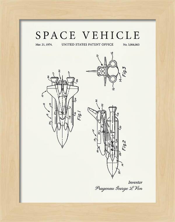 Space Vehicle Minimalist Patent Us3866863