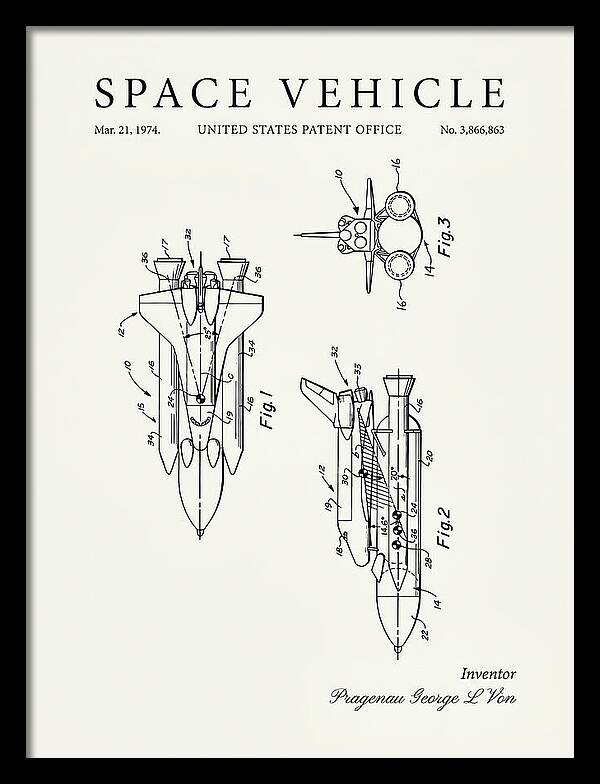 Space Vehicle Minimalist Patent Us3866863