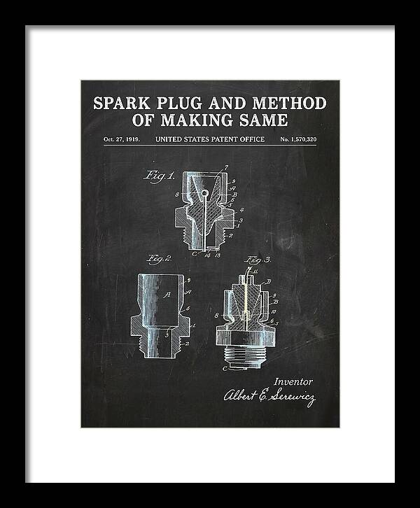 Spark Plug And Method Of Making Same Chalkboard Patent Us1570320a
