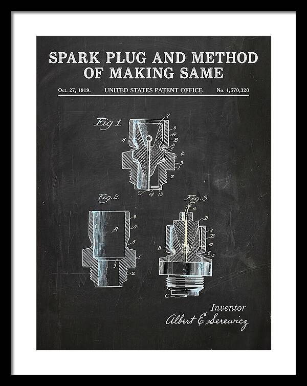 Spark Plug And Method Of Making Same Chalkboard Patent Us1570320a