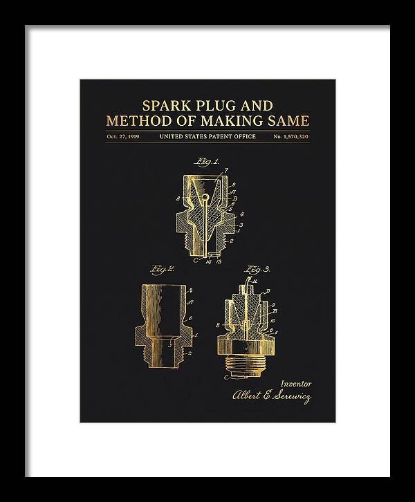 Spark Plug And Method Of Making Same Gold Patent Us1570320a