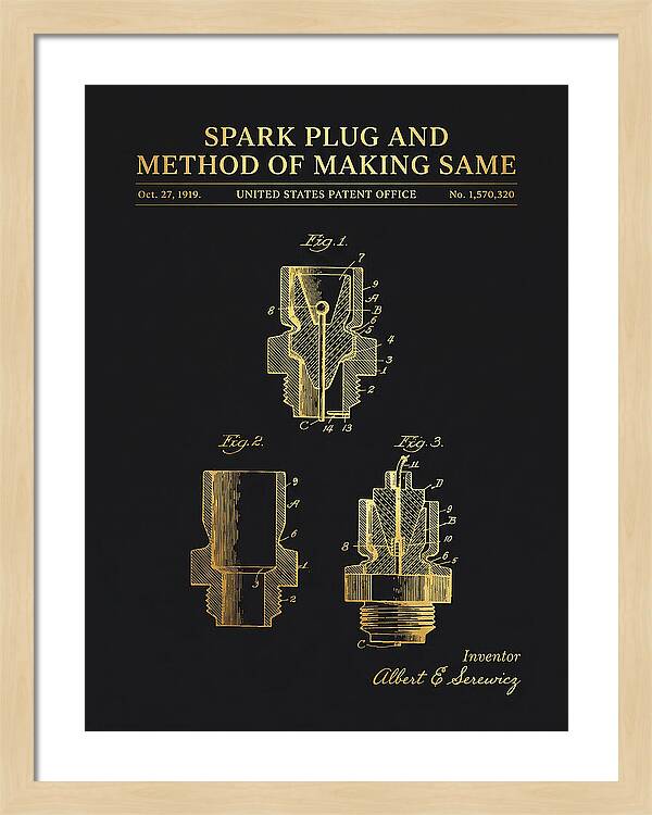 Spark Plug And Method Of Making Same Gold Patent Us1570320a