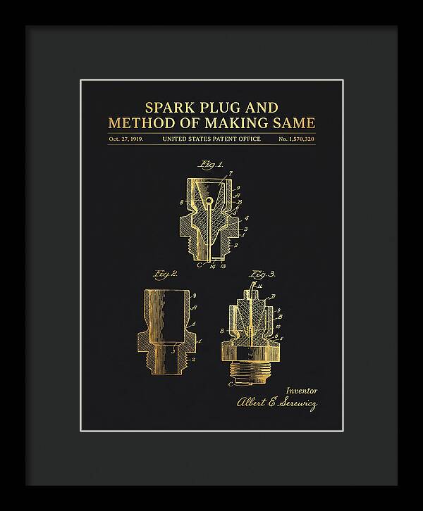 Spark Plug And Method Of Making Same Gold Patent Us1570320a
