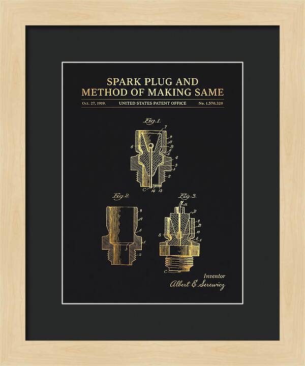 Spark Plug And Method Of Making Same Gold Patent Us1570320a