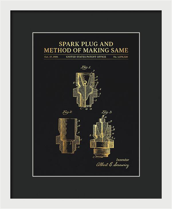 Spark Plug And Method Of Making Same Gold Patent Us1570320a