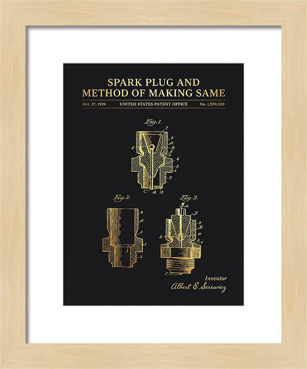 Spark Plug And Method Of Making Same Gold Patent Us1570320a