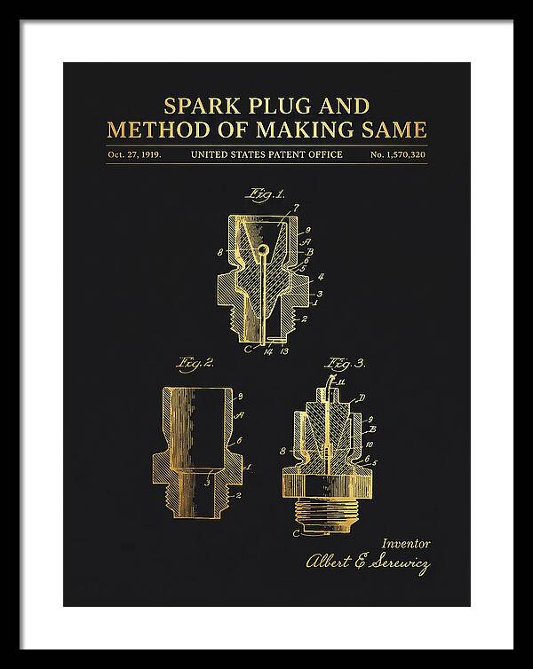 Spark Plug And Method Of Making Same Gold Patent Us1570320a
