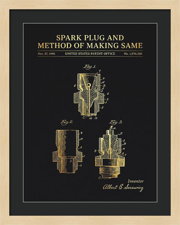 Spark Plug And Method Of Making Same Gold Patent Us1570320a