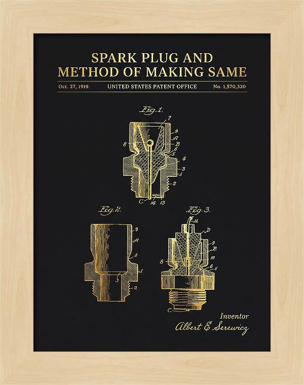 Spark Plug And Method Of Making Same Gold Patent Us1570320a