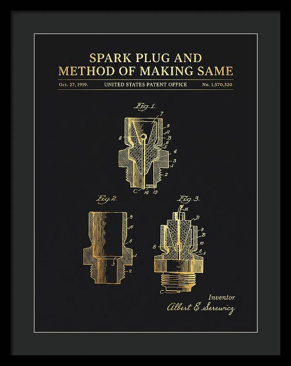 Spark Plug And Method Of Making Same Gold Patent Us1570320a