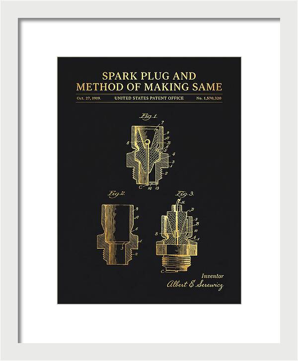 Spark Plug And Method Of Making Same Gold Patent Us1570320a