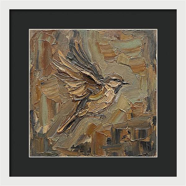 Sparrow In Flight