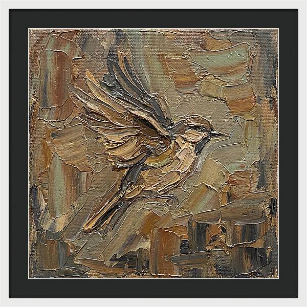 Sparrow In Flight